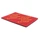 MOUSSE FILTRE A AIR MALOSSI UNIVERSEL DOUBLE DENSITE ROUGE 400x300mm EPAISSEUR 16mm (A DECOUPER)