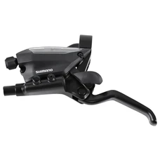LEVIER/MANETTE VTT HYDRAULIQUE/CABLE SHIMANO STEF5152 GAUCHE 2V. NOIR DISQUE 3 DOIGTS