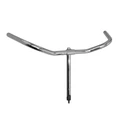 HANDLEBAR- FOR URBAN BIKE- ERGOTEC  HOLLAND BUGEL WITH QUILL STEM Ø22 STEEL CHROME W565mm