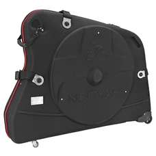 TRANSPORT VELO VALISE EN ABS PLIABLE POUR VTT/ROUTE NOIR AVEC ROULETTES
