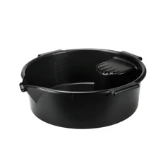 BAC DE VIDANGE MULTI-USAGES PRESSOL EN POLYETHYLENE GRADUE AVEC POIGNEES NOIR 6L (VENDU A L'UNITE)