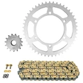 KIT CHAINE ADAPTABLE YAMAHA 660 MT03 2006>2013  520  15x47  (DIAM COURONNE 125/145/10.5)  (DEMULTIPLICATION ORIGINE)  -AFAM-