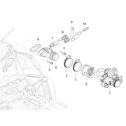 Boîtier papillon - Injecteur - Raccord d'admission