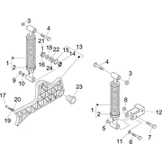 Suspension arrière - Amortisseur/s