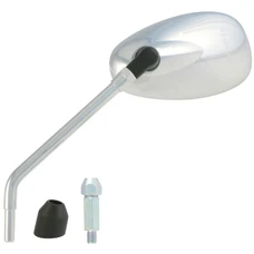 RETROVISEUR ADAPTABLE PIAGGIO 125-300 BEVERLY 2010>  GAUCHE CHROME (OE CM179904) (HOMOLOGUE CE)  -SELECTION P2R-