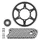 KIT CHAINE ADAPTABLE TRIUMPH 660 TRIDENT 2021> 520 16x51 (DIAM COURONNE 106/125/10.5) (DEMULTIPLICATION ORIGINE) -JT SPROCKETS/DID