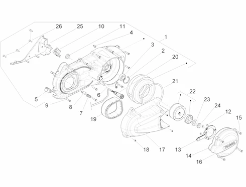 Couvercle carter - Refoidissement carter