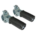 REPOSE PIED CYCLO PASSAGER FIXATION BRAS OVALE POUR PEUGEOT 103 SP-MVL/MBK 51 NOIR (PAIRE) -SELECTION P2R