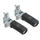 REPOSE PIED CYCLO PASSAGER FIXATION BRAS CARRE POUR PEUGEOT 103 RCX-SPX/MBK 51 PASSION NOIR (PAIRE) -SELECTION P2R