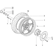 Roue arrière