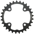 CHAINRING FOR MTB 29T. Ø80 - 2X10 "INNER" BLACK CT2 STRONGLIGHT -4 ARMS- 10 Speed SRAM - NON THREADED - Thickness 3,5 mm