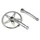 CHAINSET FOR URBAN BIKE- P2R STEEL- CHROME 152mm WITH 44T.CHAINRING CHAIN 3.30
