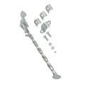 SIDE STAND FOR MOPED - PEUGEOT 103 SP, MVL- CHROMED TWISTED STEEL (LENGTH 340mm) -SELECTION P2R