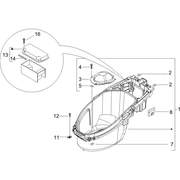 Logement casque - Dessous de selle