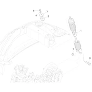 Suspension arrière - Amortisseur/s