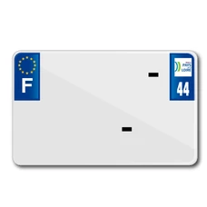LICENSE PLATE FOR MOTORBIKE TIFLEX ALU PRE DRILLED 210x130 DEP. 44 BLANK (SOLD PER 10)
