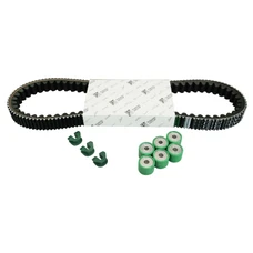 KIT TRANSMISSION (COURROIE, GALETS, GUIDES) ORIGINE PIAGGIO 250 MP3 2006>, X-EVO 2007>, X7, X8, X9 2003>, VESPA GTS, VESPA GTV 2006>/GILERA 250 NEXUS 2006>/APRILIA 250 ATLANTIC -1R000446