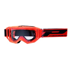 MASQUE/LUNETTES CROSS PROGRIP 3300 TR VISION GO ORANGE FLUO MAT ECRAN TRANSPARENT ANTI-RAYURES/ANTI U.V./ANTI-BUEE (HOMOLOGUE CE-EN-N- AC-96025 REV.2)