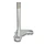 TE DE FOURCHE/PLATINE INFERIEURE CYCLO ADAPTABLE PEUGEOT 103 SP GRIS -SELECTION P2R