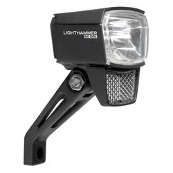 HEAD LIGHT FOR EBIKE -ON FORK - TRELOCK LS380 BIKE-I 6/12V 50LUX BLACK - Shines up 70M / VISIBLE 4KMS