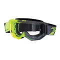 MASQUE/LUNETTES CROSS PROGRIP 3300 TR VISION JAUNE FLUO/GRIS ECRAN TRANSPARENT ANTI-RAYURES/ANTI U.V./ANTI-BUEE (HOMOLOGUE CE-EN-N- AC-96025 REV.2)