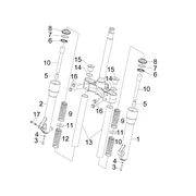 Composants de la fourche (Kayaba)
