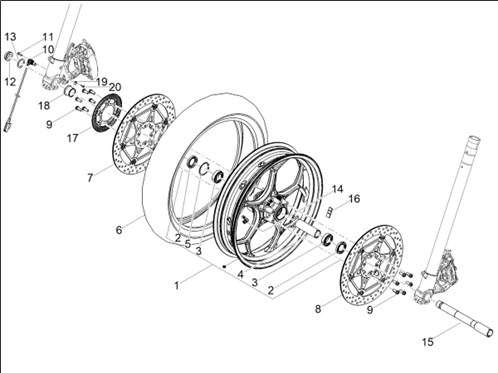 Roue avant