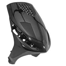 CARENAGE/TABLIER AV SCOOT ADAPTABLE PIAGGIO 50 ZIP 2000> NOIR BRILLANT -P2R QUALITE PREMIUM