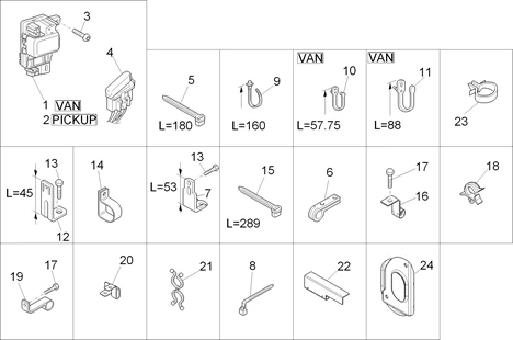 Composants de l'installation électrique