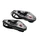 DECORATIVE LIGHTNING REPLAY  "WATER DROP" WING TRANSPARENT/CARBON -WITH ORANGE BULB (L 62mm / H 23mm / W 18mm)(PAIR) **