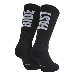 CHAUSSETTES/SOCQUETTES ETE GIST RIDE FAST NOIR 44/47 ANTIBACTERIEN - HAUTEUR 22CM (PAIRE) -5875