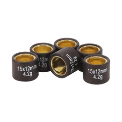 GALET/ROULEAU SCOOT MAGNETI MARELLI 15x12 4,2g (x6) POUR MBK 50 BOOSTER, NITRO, OVETTO, STUNT/YAMAHA 50 BWS, AEROX, NEOS, SLIDER