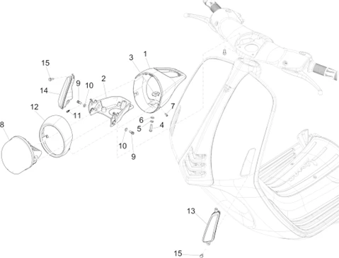 Eclairages avant - Clignotants