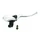 MAITRE CYLINDRE DE FREIN MOTO UNIVERSEL AVANT ALU CNC NOIR/ARGENT DROIT  -P2R-