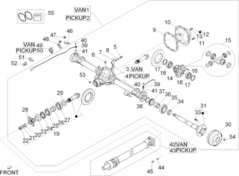 Transmission arrière