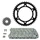 KIT CHAINE ADAPTABLE YAMAHA 850 TDM 4TX4 1999>2001 525 16x43 (DIAM COURONNE 125/145/10.5) (DEMULTIPLICATION ORIGINE) -AFAM