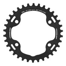 CHAINRING FOR MTB-FOR SINGLE- 34T. Ø96 1X11 BLACK STRONGLIGHT -4 ARMS- XT M8000/SLX M7000 NON THREADED