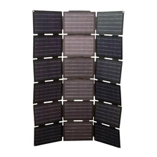 CHARGEUR / PANNEAU SOLAIRE PLIABLE 150W - 42V POUR BATTERIE CONNECTIQUE LEADER FOX ET SMARTPHONE / PC en USB (VENDU A L UNITE DANS UN SAC DE TRANSPORT)