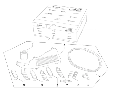Complete wear and maintenance kit
