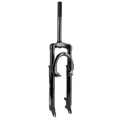 FOURCHE VTT 24 " M-W A SUSPENSION ACIER RESSORT/ELASTOMERE NOIR DEB. 50mm PIVOT (220/130MM) FILETE 1"-22,2 INTERIEUR (MONTAGE DISQUE + V-BRAKE)