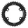 PLATEAU ROUTE 4BRA D.110 POUR SHIMANO ULTEGRA R8100/8170 DURA-ACE R9200/9270 105 R7100 TA X110 44DTS EXTERIEUR NOIR 12V.