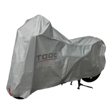 HOUSSE/BACHE DE PROTECTION MOTO TAAC EASY POLYESTER HYDROFUGE TAILLE L GRIS (219x90x127cm) (SANGLE ANTI-FLOTTEMENT/OEILLET ANTIVOL)