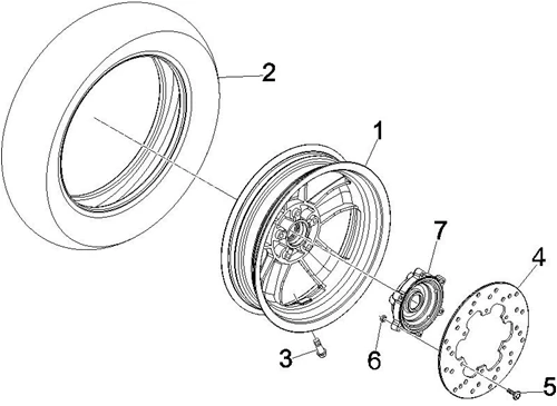 Roue arrière