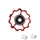 GALET DERAILLEUR TOOPRE 11 DENTS ROUGE (VENDU A L'UNITE) -INCLUS RONDELLES 4 ET 5 mm