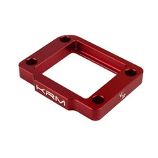 CALE DE CLAPET/ADMISSION 50 A BOITE KRM PRO RIDE V2 POUR MINARELLI 50 AM6 EPAISSEUR 10 mm ALU CNC ROUGE