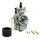 CARBURATEUR TYPE PWK 26 SILVER A BOISSEAU PLAT AVEC POWER JET ENTRE AIR POLI + COUDE TOURNANT + STARTER A TIRETTE  -P2R-