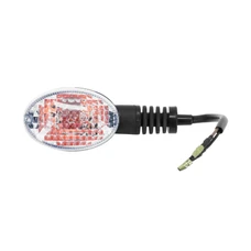TURN SIGNAL FOR 50cc MOTORBIKE DERBI 50 SENDA/GILERA 50 SMT/YAHAHA 50 TZR/MBK 50 XPOWER, 51 KANSAS - TRANSPARENT FRONT/REAR (EEC APPROVED) (PAIR)  -SELECTION P2R-