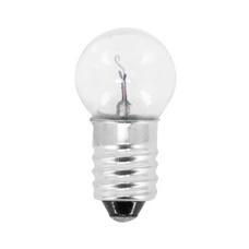 AMPOULE/LAMPE STANDARD 12V 6W CULOT E10 ECLAIRAGE BLANC (A VISSER) (VENDU A L'UNITE) -SELECTION P2R