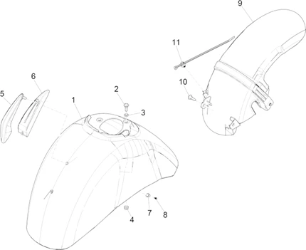 Logement roue - Garde boue