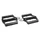 FLAT PEDAL-FOR BMX/DOWNHILL - NEWTON - ALUMINIUM CNC - BLACK-ON BEARINGS- Thread 9/16 with removable silver grip pins (PAIR) 115x97mm